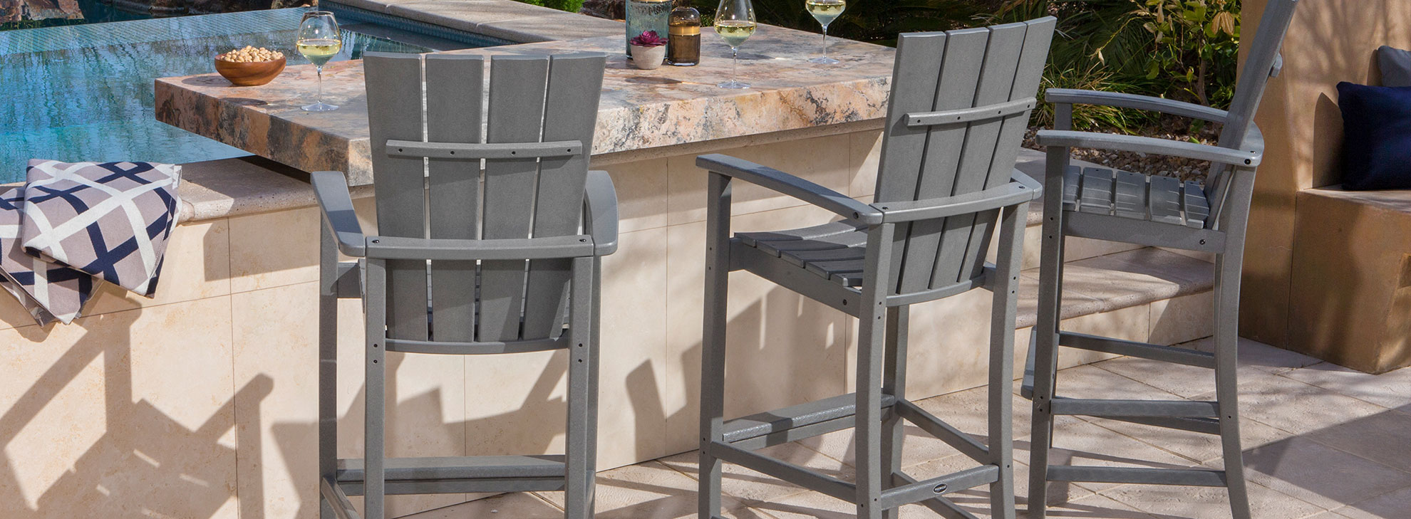 High top deals bar stools outdoor