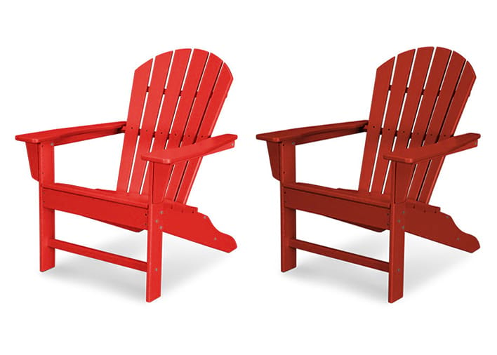 polywood adirondack chairs red