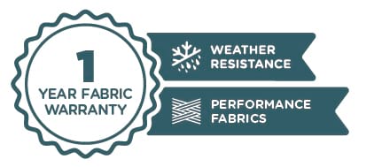 1 Year Fabric Warranty | Weather Resistance | Performance Fabrics
