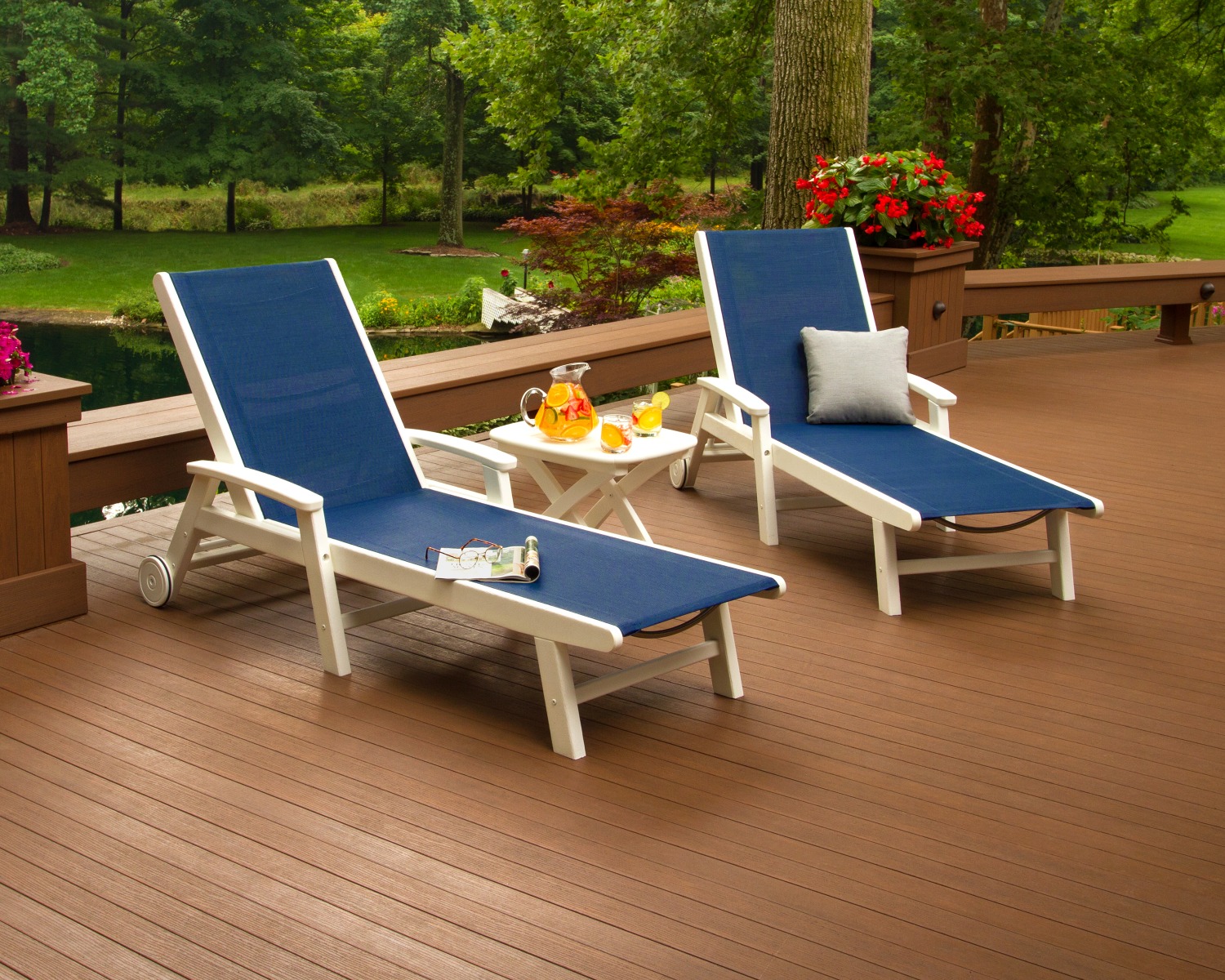 vleugel excuus Macadam Outdoor Chaise Lounges - POLYWOOD®