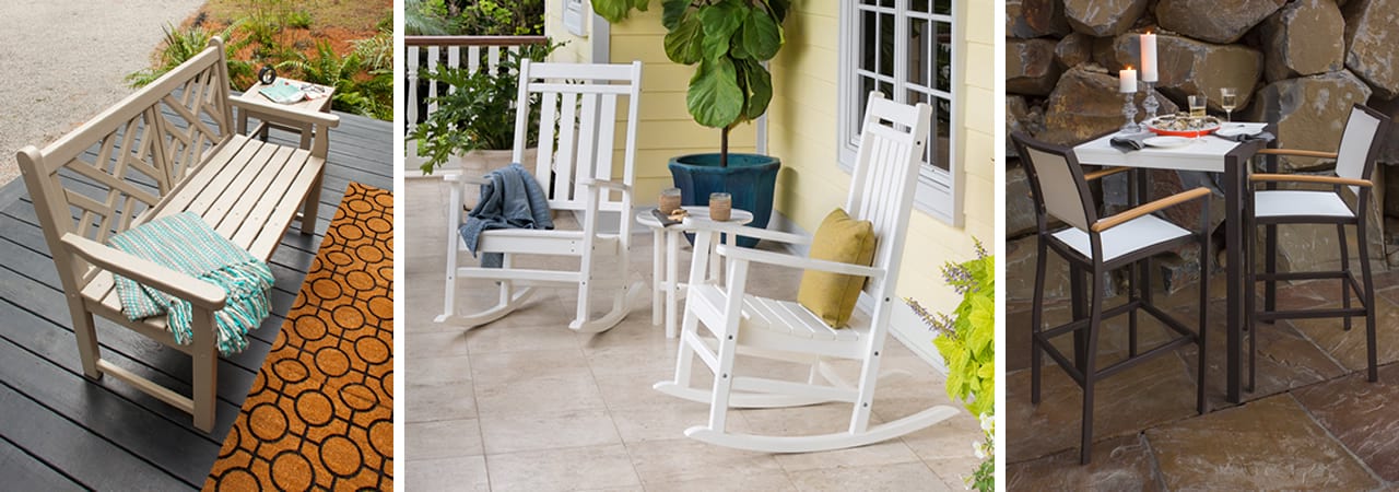 Small space outdoor rocking chair hot sale